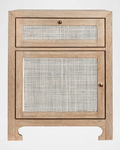 Worlds Away Ruth Cane Nightstand In Natural