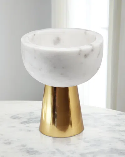 Worlds Away Small Reve Bowl In White