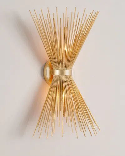 Worlds Away Spray Sconce In Gold Leaf