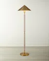 Worlds Away Tarron Floor Lamp In Gold