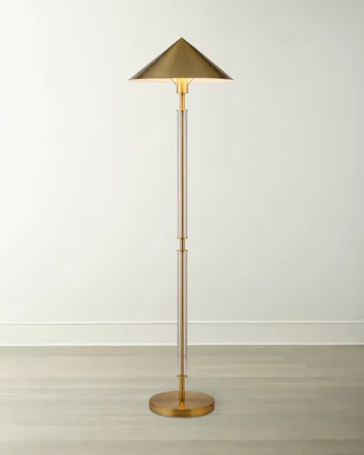 Worlds Away Tarron Floor Lamp In Gold