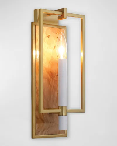 Worlds Away Taurus Sconce In Brown