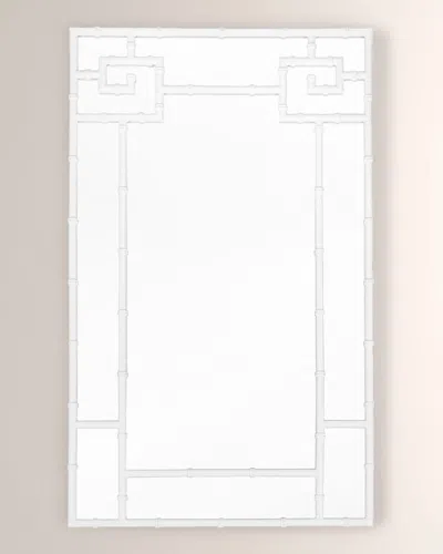Worlds Away Tessa Mirror In White