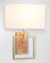 Worlds Away Trace Sconce In Brown
