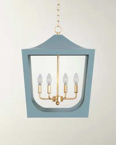 Worlds Away Wimble Chandelier In Blue