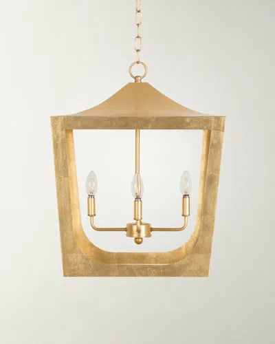 Worlds Away Wimble Chandelier In Gold