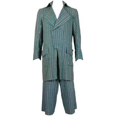 Pre-owned Worlds End Mens Pantsuit, Pirate Collection, Circa 1981 In Gray