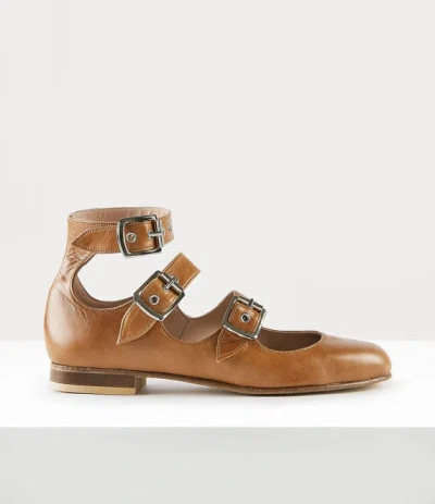 Worlds End Roman Three Strap In Tan