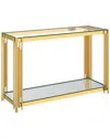 Worldwide Home Furnishings Contemporary Console Table In Gold
