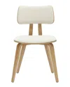 Worldwide Home Furnishings Mid-century Modern Dining Chair In Beige