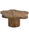 Worldwide Home Furnishings Mid-century Modern Solid Mango Wood Large Coffee  Table In Brown