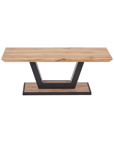 Worldwide Home Furnishings Modern Rectangular Coffee Table In Brown