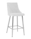 Worldwide Home Furnishings Set Of 2 Contemporary Counter Stools In White