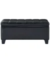 Worldwide Home Furnishings Winston Storage Ottoman