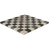 Worldwise Imports World Wise Imports 14.5 In. Leatherette Board Game Black & Cream