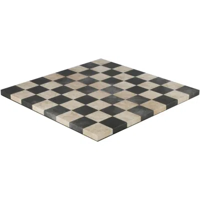 Worldwise Imports World Wise Imports 14.5 In. Leatherette Board Game Black & Cream