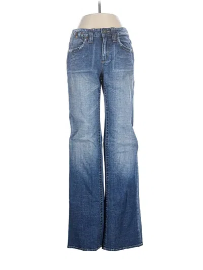 Pre-owned Worn Jeans In Blue