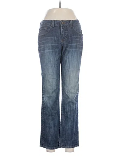 Pre-owned Worn Jeans In Blue