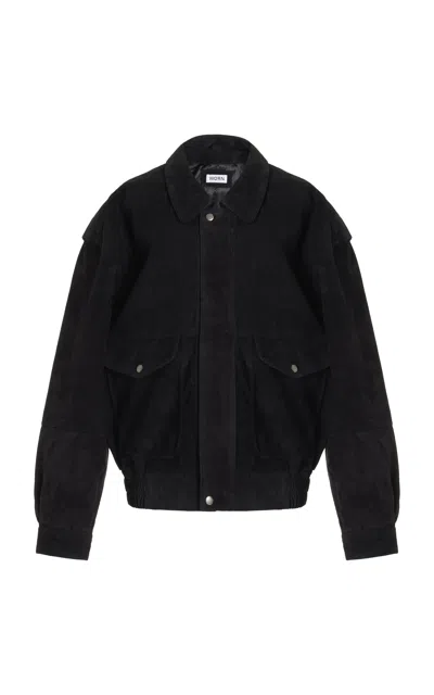 Worn Vintage Exclusive Cora Suede Jacket In Black
