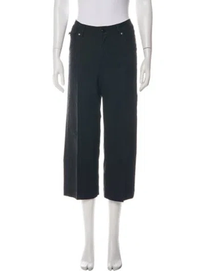 Pre-owned Worn Wide Leg Pants In Green