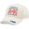 Worn/west Amalfi Coast Adjustable Snapback Trucker Hat In Sand