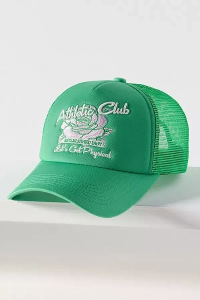 Worn/west Athletic Club Trucker Hat In Green