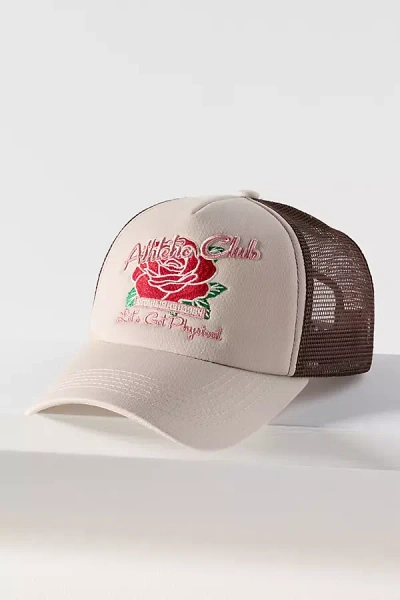 Worn/west Athletic Club Trucker Hat In Sand