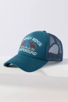 Worn/west Campground Trucker Hat In Blue
