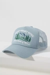 Worn/west Campground Trucker Hat In Blue
