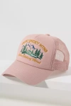 Worn/west Campground Trucker Hat In Pink