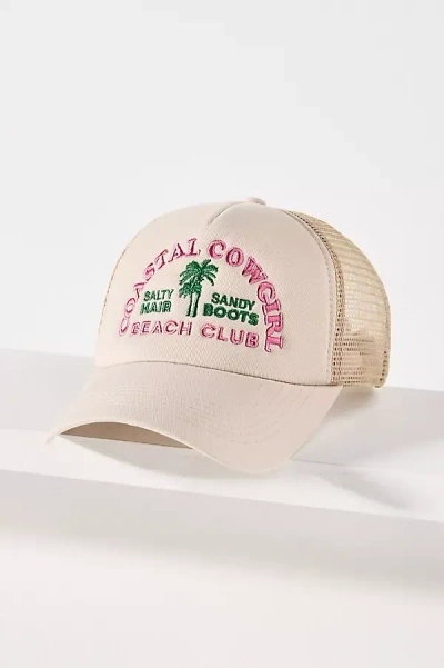 Worn/west Coastal Cowgirl Trucker Hat In Beige
