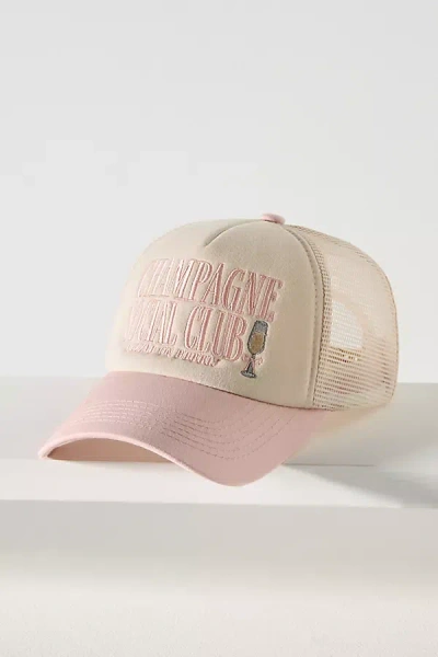 Worn/west Cocktail Trucker Hat In Beige