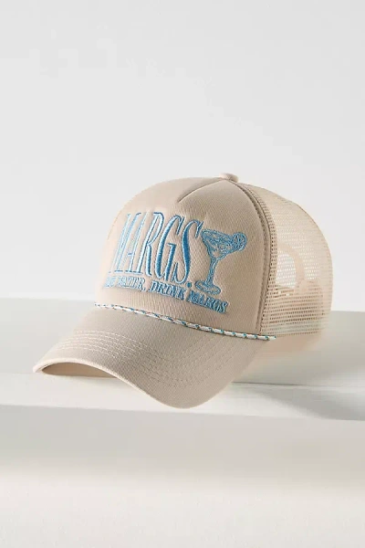 Worn/west Cocktail Trucker Hat In Blue