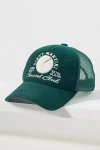 Worn/west Cocktail Trucker Hat In Green