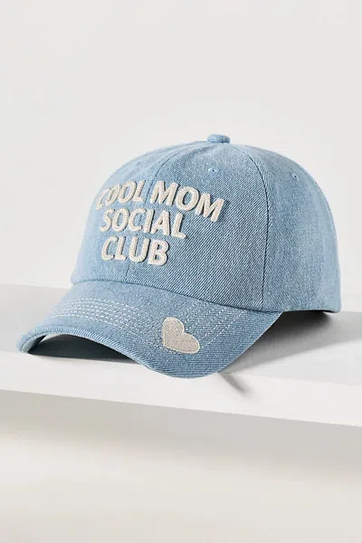 Worn/west Cool Mom Baseball Cap In Blue