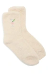 Worn/west Embroidered Dirty Martini Crew Socks In Neutral
