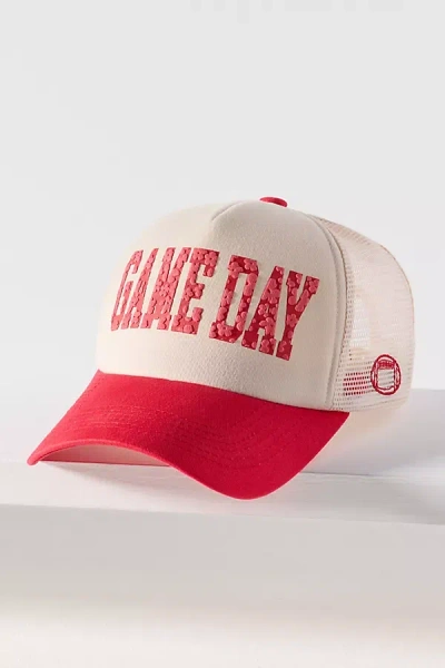 Worn/west Game Day Trucker Hat In Red
