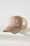 Worn/west Get A Drink Trucker Hat In Beige