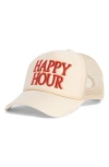 Worn/west Happy Hour Trucker Hat In Sand