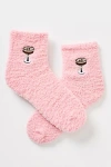 Worn/west Icon Embroidered Crew Socks In Pink