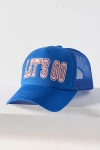 Worn/west Let's Go Trucker Hat In Blue