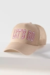Worn/west Let's Go Trucker Hat In Red