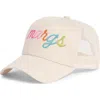 Worn/west Margs Embroidered Rope Trucker Hat In Sand