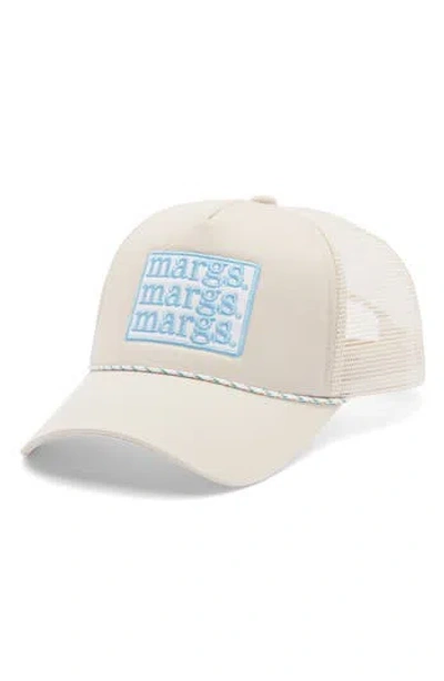 Worn/west Margs Patch Trucker Hat In Sand