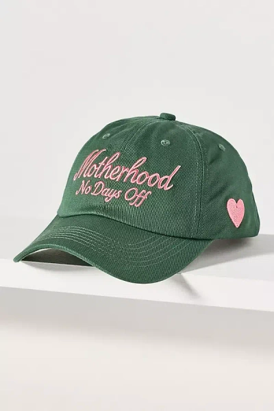 Worn/west Motherhood Baseball Cap In Green