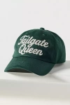 Worn/west Needlepoint Baseball Cap In Green