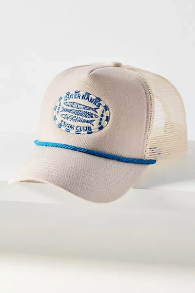 Worn/west Outer Banks Swim Club Trucker Hat In Neutral