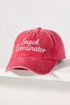 Worn/west Snack Coordinator Baseball Cap In Pink