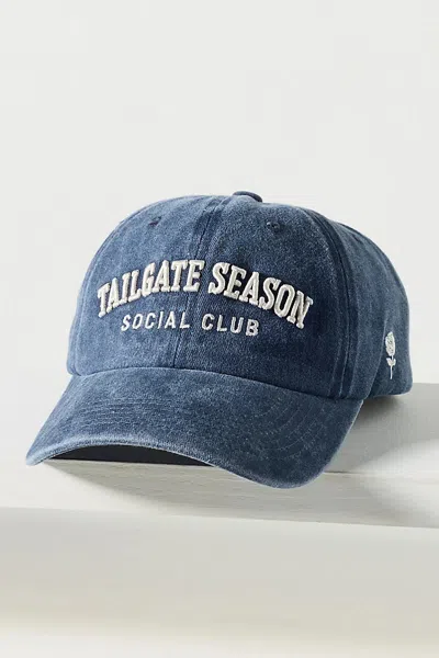 Worn/west Social Club Baseball Cap In Silver