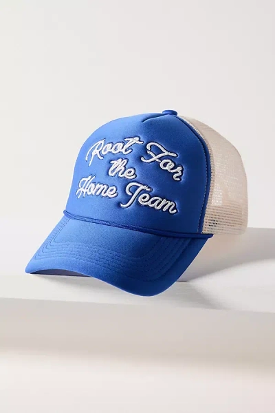 Worn/west Sport Phrases Trucker Hat In Blue